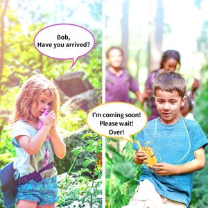 Inspireyes Kids Rechargeable Walkie Talkies – Long Range, 2-Pack