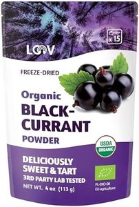 Organic Blackcurrant Powder, 4 Oz, 14-day Supply, Freeze-Dried, from Northern Europe, No Added Sugar, Raw