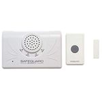 Safeguard Supply Wireless Doorbell, ERA-UTDCR Door Chime, Ideal Wireless Door Chime for Business & Home, Long Range Wireless Doorbell Goes Through Multiple Walls & Floors, Concrete, Metal & Brick