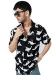 The Souled Store Official Daffy Duck: Go Hawaii Men Holiday Shirts Black