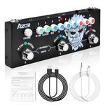 AZOR Multi Effects Guitar Pedal with 3 Preset,8 IR Cab 9 AMP Models, Reverb Delay Overdrive, Distortion and Tuner for Electric Guitar, Rechargable Multi Effect Pedal