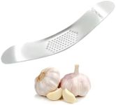 Gorobbo Premium Quality Garlic Presser Stainless Steel 304 Garlic Crusher Easy Prep Garlic Press Rocker Smart Kitchen Tool Dishwasher Safe