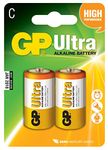 GP Ultra Alkaline Batteries | C | 2 x Pack