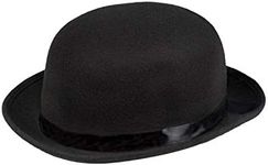 Boland Adult Deluxe Black Bowler Ha