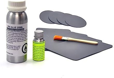 Seamax Commercial Grade 2 Part Marine Adhesive for All PVC and Hypalon Inflatable Boats, Sealed in Aluminum Bottles for Long Term Storage (PVC 250ml 2 Part Glue, with Gray Material)