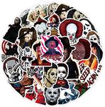 50Pcs Thriller Horror Movie Killer Role Character Stickers for Water Bottle Cup Laptop Guitar Car Motorcycle Bike Skateboard Luggage Box Vinyl Waterproof Graffiti Patches XQX