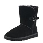 Shenduo Boots for Women Winter Short Boot Women's Snow Boots 6UK Black DA5803 40EU