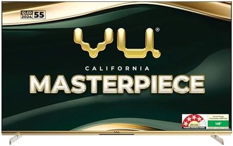 Vu 139cm (55 inches) Masterpiece Frame Series 4K QLED TV 55MASTERPIECE (Armani Gold)