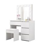 LEVEDE Vanity Desk with Mirror and 