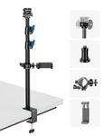 EMART Camera Desk Mount Stand, 18.5’’-39.8’’ Desktop C-Clamp Extension Vertical Light Stand with 180° Swivel Head Clamp On Table for Webcam Camera Ring Light Zoom Virtual Meeting