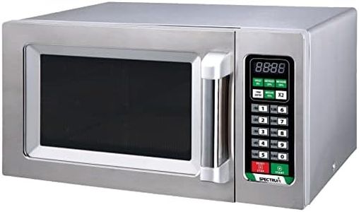 Winco EMW-1000ST Commercial-Grade Microwave Oven, .9 Cubic Feet, Silver
