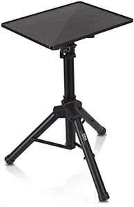 Pyle Height & Angle Adjustable Universal Heavy Duty Tripod Stand for Laptops, Computers, DJ Equipment & Projectors | Perfect for Stage, Studio, & Office Events | Extends 28'' to 46'' (PLPTS4.5)