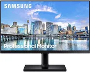 SAMSUNG FT45 Series 24-Inch FHD 1080p Computer Monitor, 75Hz, IPS Panel, HDMI, DisplayPort, USB Hub, Height Adjustable Stand, 3 Yr WRNTY (LF24T454FQNXGO),Black