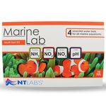 NT Labs Marine Lab Multi-Test Kit (4 Key Parameters - Ammonia, Nitrite, Nitrate & pH), Marine Water Test Kit, Accurate Results, Up to 155 Tests Combined, Liquid Drop Tests