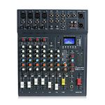 Studiomaster Club XS 8-Channel Mixer with USB, Bluetooth, DSP Effects & 3-Band EQ for Live Sound, Recording, Streaming | Compact Analog Mixer with 2 Mic Inputs, Stereo Line Inputs & 2-Bus Design