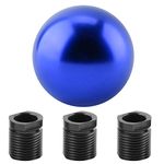 Aramox Gear Shift Knob, Car Universal Manual Knob Gear Shift Head Round Ball Shape (Blue)