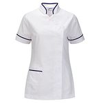 BSF Uniforms Women's White Polycotton Small Size Dentist Apron Ideal for Dentists, Doctors, Nurses, Receptionists, Hospital Staff Etc