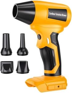 Risfon Cordless Leaf Blower for Dewalt 20v Battery, 130000RPM Brushless Leaf Blower with 5 Nozzles, 210W Handheld Blower Compatible with Dewalt, Lightweight & Variable Speed (Battery Not Included)
