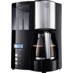 Melitta Filter Coffee Maker with Glass Pourer, Hot Hold and Timer Function, Optima Timer, Black, 100801