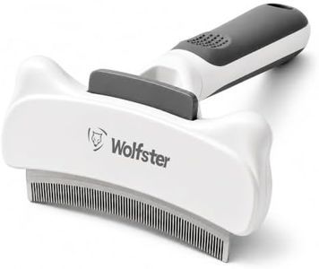 Wolfster Undercoat Deshedding Tool for Dogs & Cats - White