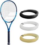 Babolat Pure Drive Plus Tennis Racquet - Strung Syn Gut, White, 16g - Mid-Range Tension (4 1/4" Grip)