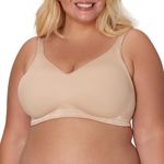 Playtex Women's 18 Hour Seamless Smoothing Bra, Nude, 46DD