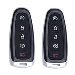 Car Key Fob Replacement Fits for Ford Explorer Edge 2011-2015 Expedition Flex Taurus 2013-2019 Focus Escape Lincoln MKS MKT MKX Navigator Keyless Entry Remote Set of Two M3N5WY8609 164-R8092 164-R8094