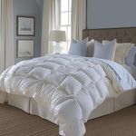 Bella Sonni Luxury Down Comforter I Fluffy All-Season Warmth, Silky-Soft Touch, Ethically Sourced, Queen Size (90 x 90 inches), White