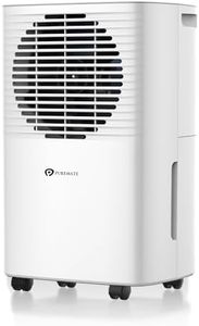 PureMate 10L Portable & Compact Dehumidifier 10 Litre, Digital Display, Continuous Drainage and 24Hr Timer Function, Ideal for Home or Office