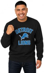 Detroit Lions NFL Crewneck Sweatshirt, Gameday Cotton Fleece Pullover