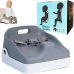 Upseat Boost Ergonomic Toddler Booster Seat for Dining Table, Developed with Physiotherapists to Encourage Posture, 3-Point Harness, Easy to Wipe Clean, and Lightweight, Made in Canada