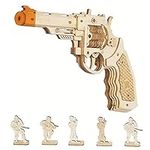 ROBOTIME 3D Puzzle Toys Gun Wooden Model Kits to Build CORSAC M60 Mechanical Building for Adults Construction Model Sets Toys