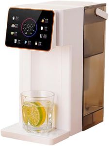 Instant Cold Hot Filter Water Dispenser, 2000W Desktop Small Instant Water Dispenser, 6 Temperature Settings, 3 L Capacity, 3S Quick Heating, LED Touch Screen, for Homes Offices School