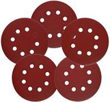 NSN 20 Pieces 5 Inches Orbital High Grit Sanding Disc, 400, 600, 800, 1000, 2000 Grits 8 Hole Sandpaper with Loop for Power Random Orbit Sander