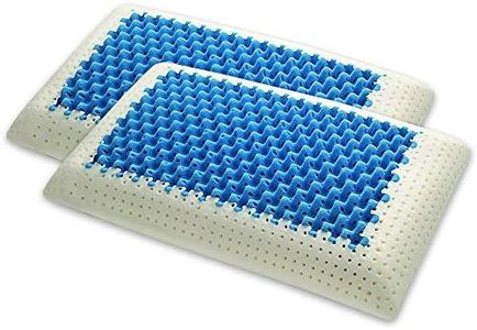 Marcapiuma - Coppia di Cuscini in Memory - BLUE AIR MASSAGE - Ultra Traspirante effetto massaggio Fodera di protezione 100% COTONE - Guanciale Memory Ortopedico DISPOSITIVO MEDICO CE -