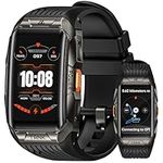 KOSPET TANK X2 Ultra Smart Watch with GPS, 50M Waterproof, Stainless Steel Body, 3D Curved Corning Gorilla Glass, Large Capacity Battery,1.64" AMOLED Display Pressure&Altitude&Compass