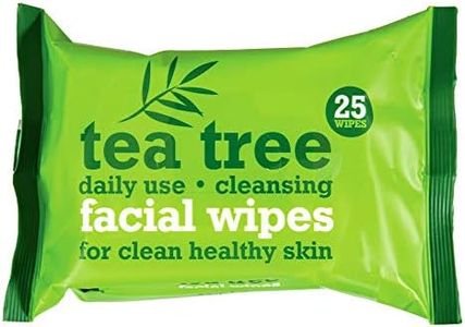 Tea Tree Daily Use Cleansing Facial Face Make Up Wipes (6 x 25 Packs)