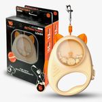 Dog & Cat Retractable Leash, 13ft Strong Nylon Tape with Auto-Locking, Tangle-Free Walking Pet Leash for Small Dogs/Cats Up to 20 lbs, One-Touch Brake, Anti-Slip Handle, PupPlay Design