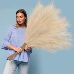 BlueCloudy 4 Stems Pampas Grass 120
