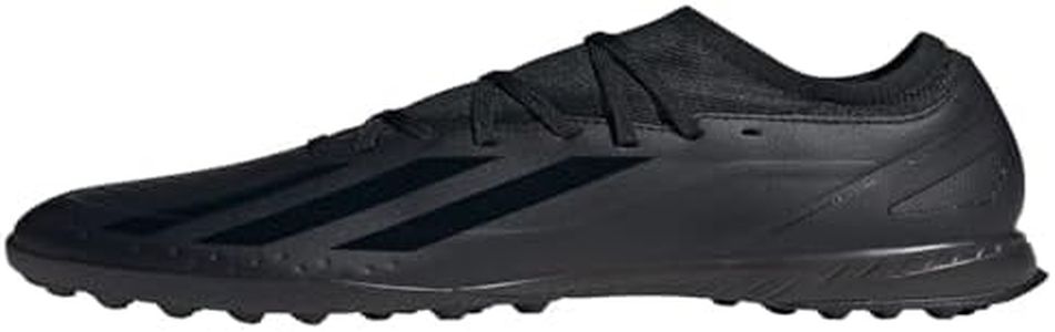 adidas Unisex X Crazyfast.3 Turf Sneaker, Core Black/Core Black/Core Black, 10 US Men