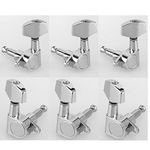 Musiclily 3x3 Epi Style Sealed Guitar Tuners Tuning Pegs Keys Machine Heads, Big Button Chrome