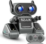 Robot Toys,Rechargeable Remote Control Robot Toy,Interactive Smart Toy Robots for Kids with LED Eyes & Music & Dance,Intelligent Robotic Toys for Age 3 4 5 6 7 8+ Year Old Boys Girls Gifts (Grey)