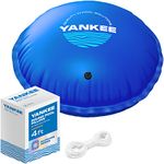 Yankee Pool Pillow - Heavy-Duty 0.4 mm Above-Ground Pool Winter Pillow | Round Pillow for Pool Closing, 4x4 Ft | Ice Equalizer Pillow to Prevent Wall Damage | Pool Pillow for Winter to Support Covers