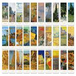 Doraking 30PCS Van Gogh Art Works Paper Bookmarks for Book Lovers, Boxed Famous Print Bookmarks Set (Painting)