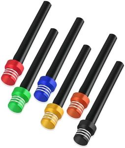 6PCS Colorful Gas Can Vent Caps,Fuel Tank Vent Valve with Breather Hose & Check Ball,Universal Motorcycle Accessories Gas Can Cap Fit for Most Motorcycle Dirt Bike ATV Quad Bike