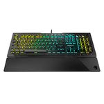 ROCCAT Vulcan Pro Linear Optical PC Gaming Keyboard, Titan Switch Full Size with Per Key AIMO RGB Lighting, Anodized Aluminum Top Plate and Detachable Palm/Wrist Rest, Low Profile, Black