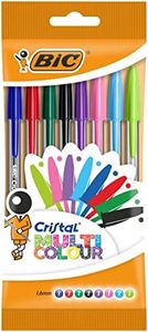 BIC - Penna a sfera Multicolour, 0,6 mm, confezione da 8 pezzi, colori assortiti