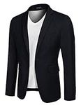 COOFANDY Mens Casual Blazer Fashion Sport Coats Slim Fit Business Suit Jacket for Men (Dark Blue XXL)