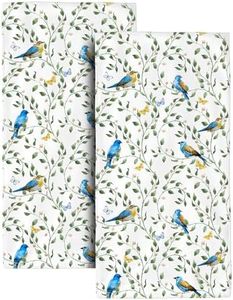 Bird Bath Hand Towels Set of 2 Soft Absorbent Garden Decorative Hand Towels for Bathroom Kitchen Sports Gym Yoga Home Decor Bird Lover Gifts for Women Friends 14"x28"