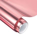 VINYL FROG Adhesive Vinyl Roll Chrome Mirror Rose Gold Craft Vinyl – HUGE Glossy Adhesive Permanent Rose Gold Vinyl Rolls 30.5x155cm Vinyl Works with All Cutters